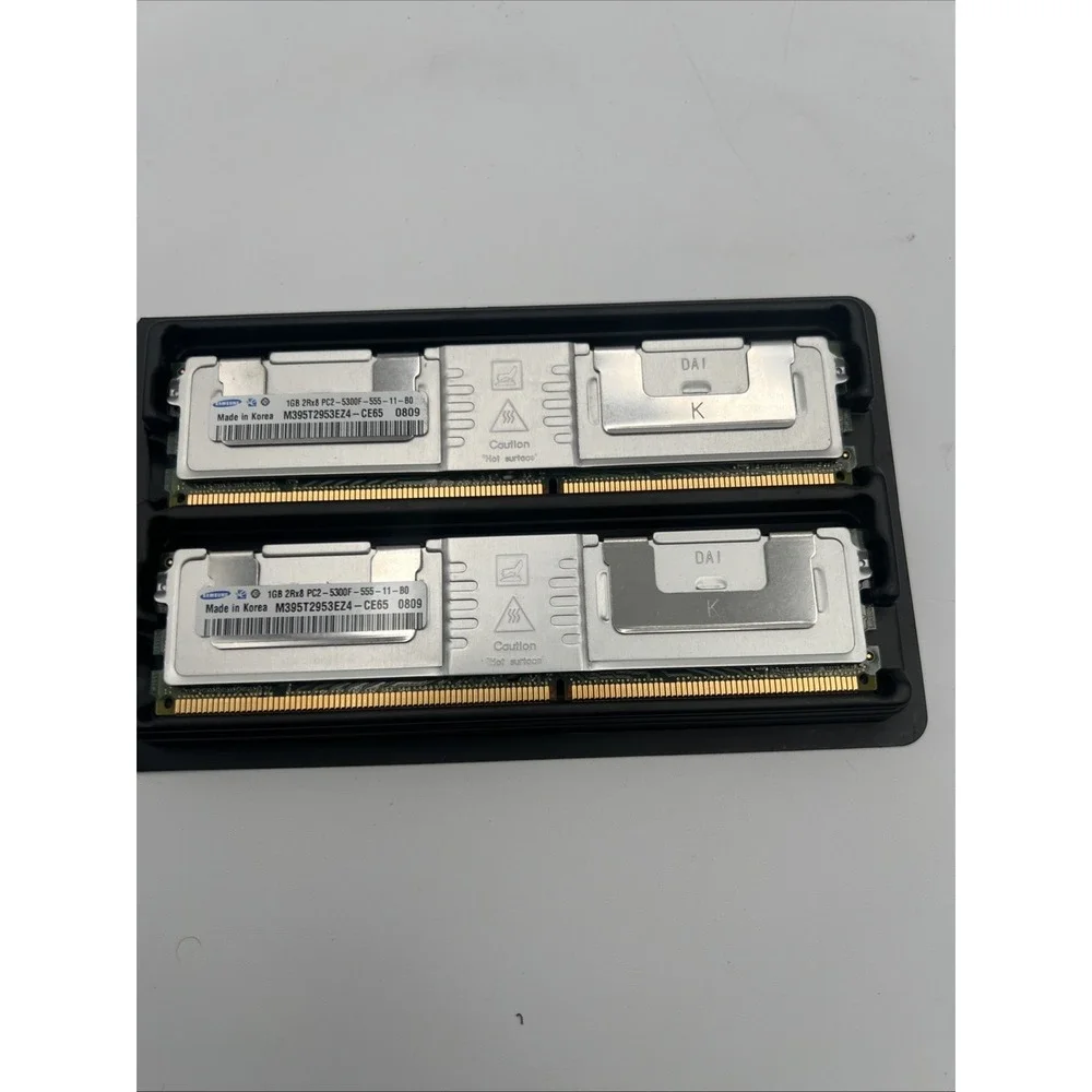 2 x M395T2953EZ4-CE65 Samsung M395T2953EZ4-CE65 SAMSUNG 1GB (1X1GB) PC5300F DDR2